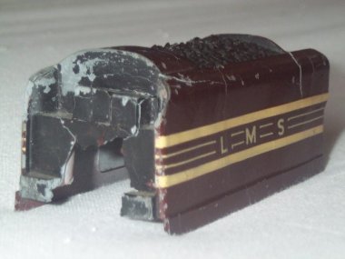 Coronation tender showing damage